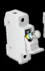 Fuseblocks POWR-SAFE Dead Front Holders 000 vdc lphv fuseholder Features/Benefits Touch-safe design offers protection when replacing fuses Compact design 35 mm DIN Rail Mountable Available in -, 2-,