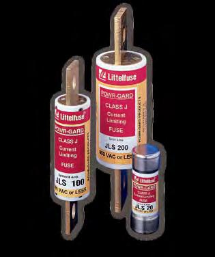 Fuses UL Class J JLS series FUSES 600 VAC Fast-Acting -600 Amperes QPL Class J Fuses Ordering Information ampere ratings 20 45 90 75 350 3 25 50 00 200 400 6 30 60 0 225 450 0 35 70 25 250 500 5 40
