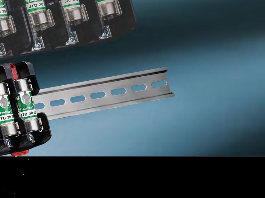 Indication of Forward Thinking From the inventors of the Indicator fuses comes another innovationdin-releasable, compact, indicating fuseblocks that feature modern design and universal mounting holes