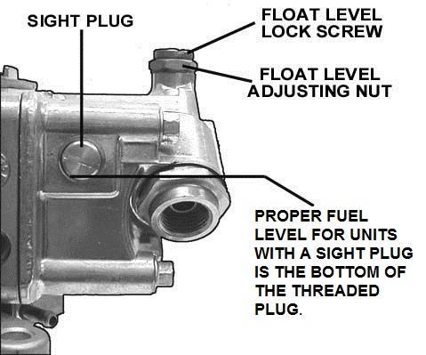 FLOAT LEVEL CHECK AND ADJUSTMENT: NOTE: Vehicle should be on level surface during float adjustment.