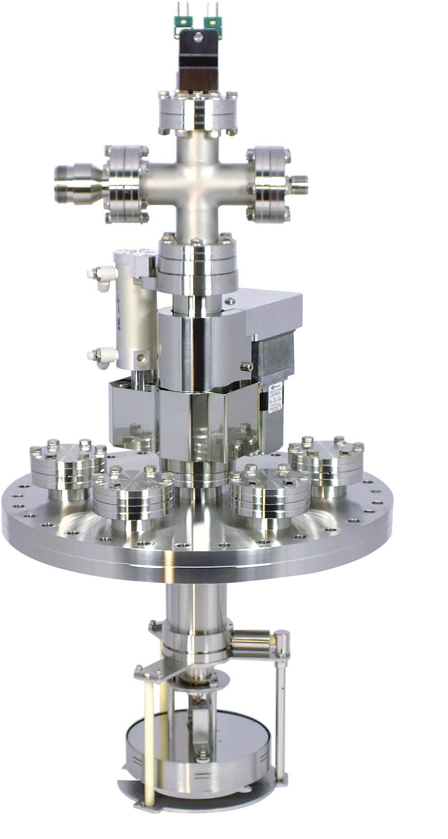 EpiCentre In-line Deposition Stages Substrate parallel to plane of mounting flange EC-I Series Typical ECI stage Single or twin, height adjustable C-type or K-type thermocouples.