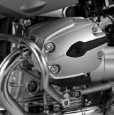 Model specific accessories R 1200 GS (2/2) Engine protection Cylinder protection The cylinder protection made of reinforced glass fibre plastic was designed primarily for using on the road and