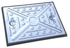 .3 access covers & drainage product specialists 50 series pressed steel covers Features: Pressed pattern lid, under-braced where required to meet stated load ratings.