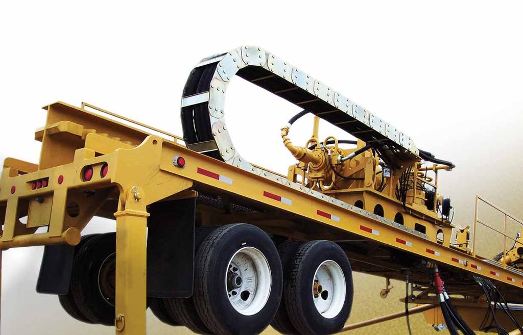 DRILL RACK Drill Rack Rack gear assembly Double I-beam construction Weld-on gear 1-year limited warranty Trailer Double-axle Air suspension 11R 24.