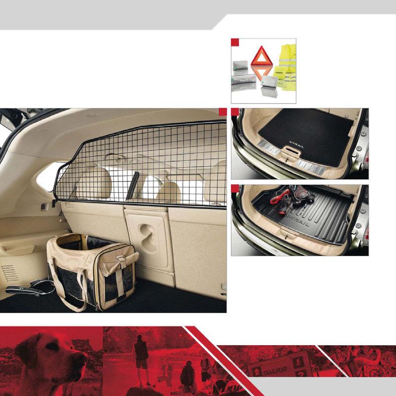 TRUNK UTILITY MAKE THE MOST OF IT Share your boot space with a handy dog guard/luggage separator and then cushion the lot with a soft trunkliner.