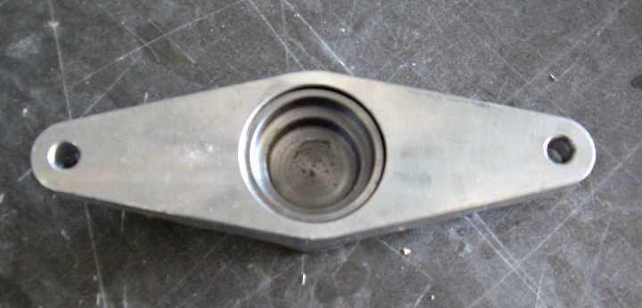 Jabiru logo) and push a blanking plug into the top fitting as shown at right the brake