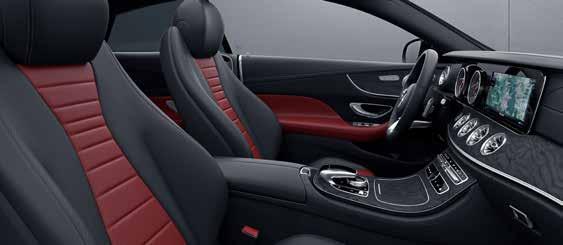 The sporty, luxurious AVANTGARDE interior is characterised by coupé seats with an integral-seat look and upholstery