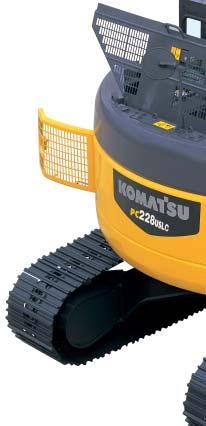 H YDRAULIC E XCAVATOR MAINTENANCE FEATURES Easy Maintenance Komatsu designed the to have easy service access.