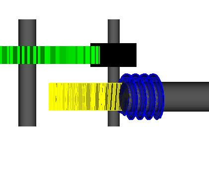 7 Positioning according to worm gears Input Worm/WormGear in contact with center distance