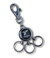 5 x 8 cm A 57085 Key ring Toyota F1 logo embossed Fabric: one side 100% nylon with carbon fibre look-alike finish,