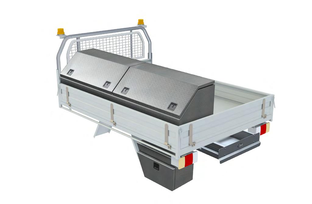 V Group manufactures and stocks a complete range of Tray Bodies for all trade applications ranging from a 1 Tonne deck