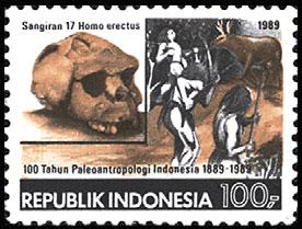 1443 A380 75r multicolored 1444 A380 400r multicolored A368 1 Tourism Type of 1987 Paleoanthropological Discoveries in