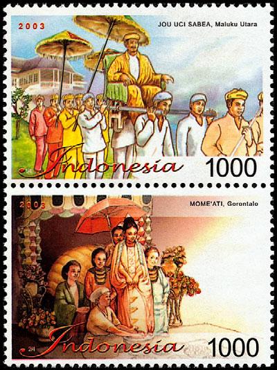 2034 A594 5000r multi 1 Stamps in No. 2033c are tete-beche. No. 2034 contains one 41x25mm stamp. Paintings A586 No.