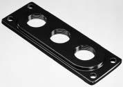 Black For 4- and 6-seat enclosures. Note: Gasket not included For flange Suitable flange gasket opening Order Code Type Order Code Weight, kg FL 13 SK 170 4536 SK 172 105-AA 0.110 With holes. Metal.