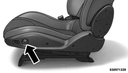 94 UNDERSTANDING THE FEATURES OF YOUR VEHICLE seat to its full upright position, lean forward, pull the recliner lever upward and hold it until the seat returns to its full upright position.