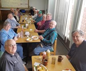Lunch with Tractor Members Scholarships P A G E 4 Around the first March, Kansas Tractor Club President Cain Hiner sent a request through The Clubs Facebook site to invite club members to Bayards