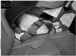Seat belts that do not provide pre-crash locking either in the latchplate or the retractor need to use one of the four approved additional steps to installing a CR: 1. Locking clip/lockoff 2.