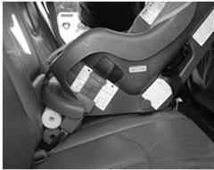 8 Some infant seats and some rear-facing convertible seats allow for the shoulder portion of the belt to be routed around the back shell of the seat.
