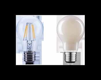 LED Filament A60 Classic light bulb shape ensures an easy replacement Instant 100% light when switched on and no startup time Creating cosy atmosphere No UV / IR radiance so there is less risk of