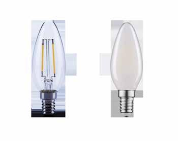 NEW DIM LED Filament B35 Classic light bulb shape ensures an easy replacement Instant 100% light when switched on and no startup time Creating cosy atmosphere No UV / IR radiance so there is less
