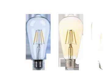 LED Filament ST64 Classic light bulb shape ensures an easy replacement Instant 100% light when switched on and no startup time Creating cosy atmosphere No UV / IR radiance so there is less