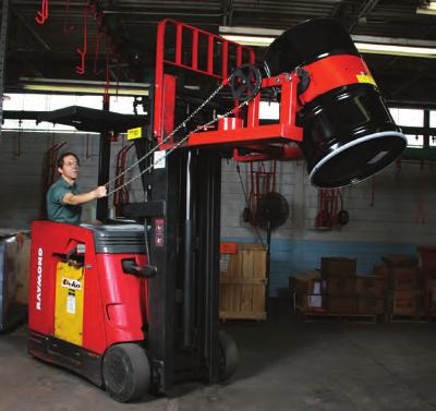 F o r k T r u c k l i f t e r s & t i l t e r s Fork Truck Lifter & Tilter DGF-55 Fork truck driver does not have to leave truck to dispense. Geared design allows controlled dumping and dispensing.