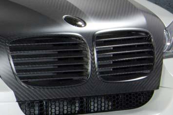 Radiator Grille consisting Grille Frame & Lamellas. CFK visible X5 X601 10 1.