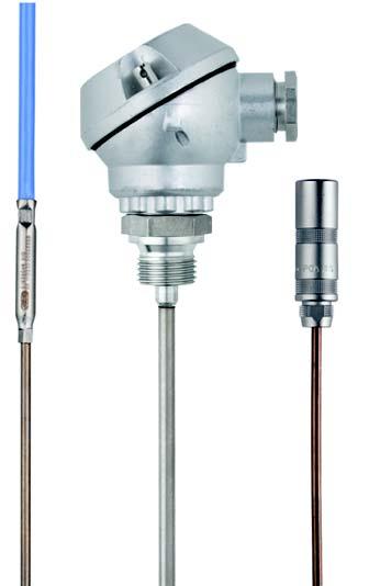 ata Sheet 902210 Page 1/12 Mineral-Insulated RT Temperature Probe According to IN EN 60751 For temperatures from -50 (-200) to +600 C Flexible sheath cable with vibration-resistant measuring insert
