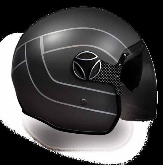 UV400 with carbon fiber support Dark sun visor Chinstrap