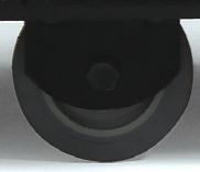 standard features recessed ottoman lever caster brake on both sides of chair