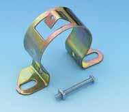 The mounting bracket is plated in dichromate (gold) and is universal for most applications. Coil Bracket.