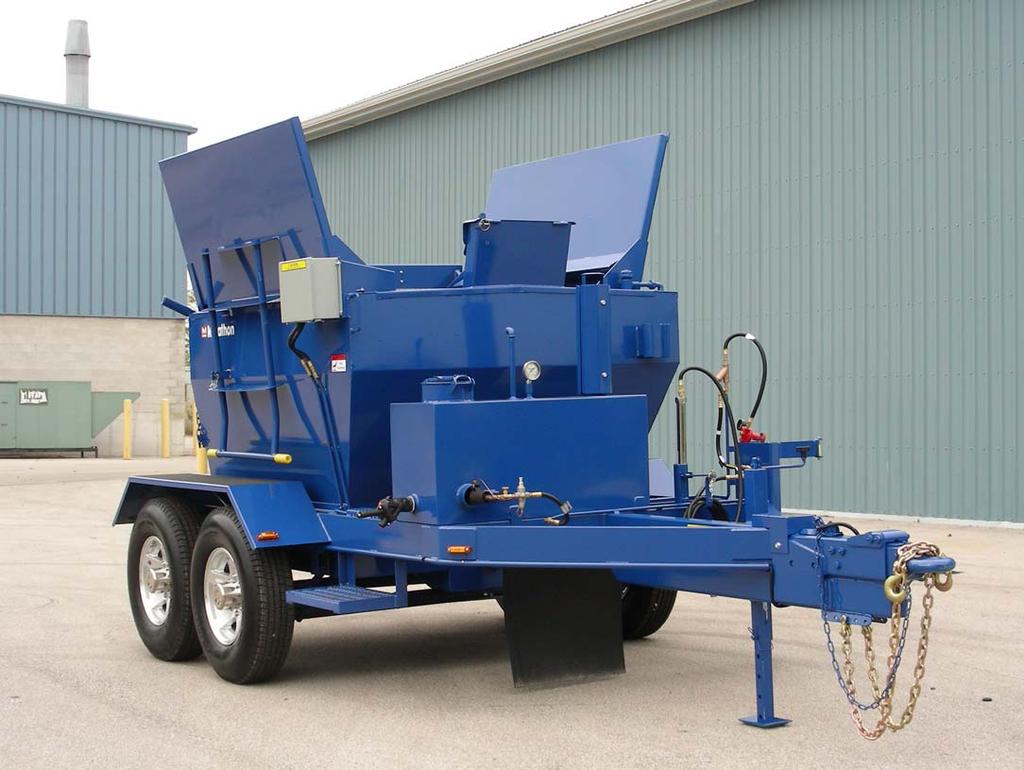 Hot Mix Transporters are only part of the equipment Marathon produces for road maintenance.