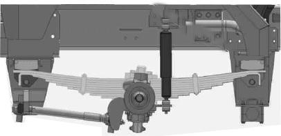 Torque rod controlled axle offering maximum load capacity and