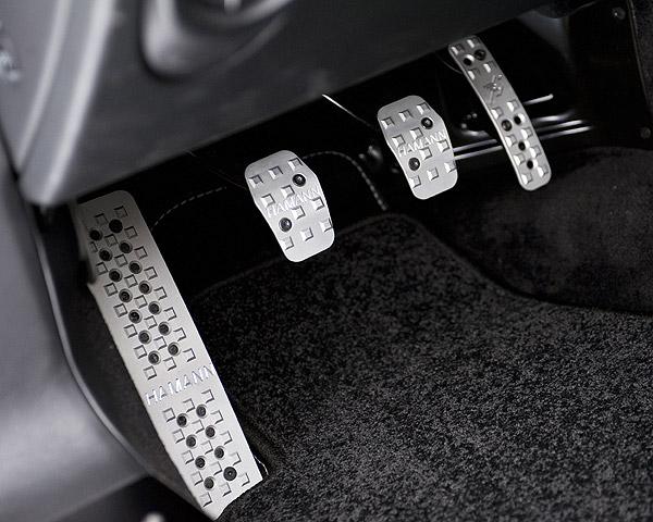 00 pedals including foot rest in silver anodized aluminium for