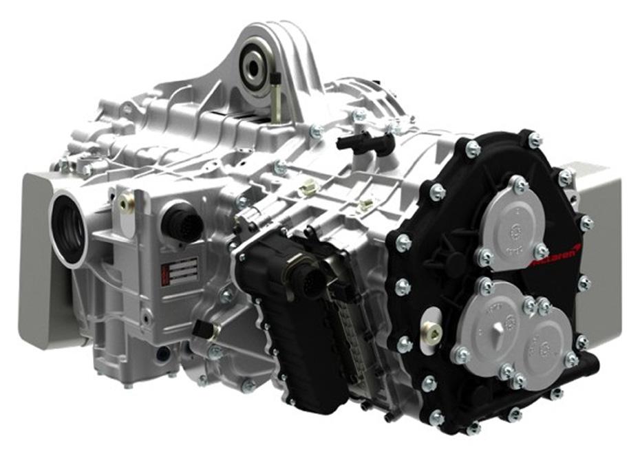transaxle V8 Twin turbo (3800 cm 3 ), 410 kw (562 hp), 600 Nm Total ratios