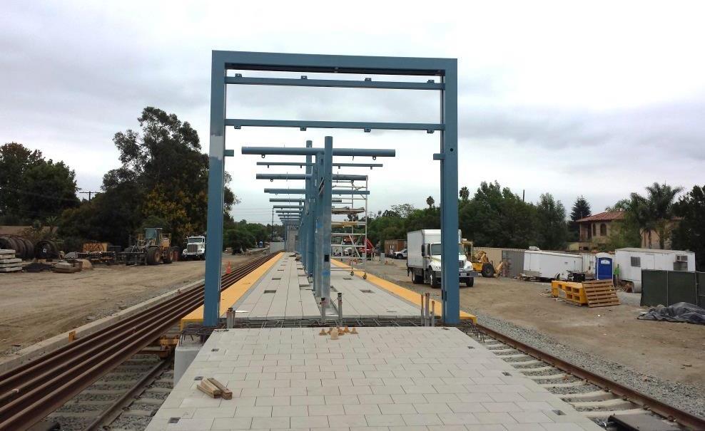 13 Construction Progress Station Progress thru December 2014 Palms Westwood/ Rancho Park Expo/ Sepulveda Platform foundation work completed Track