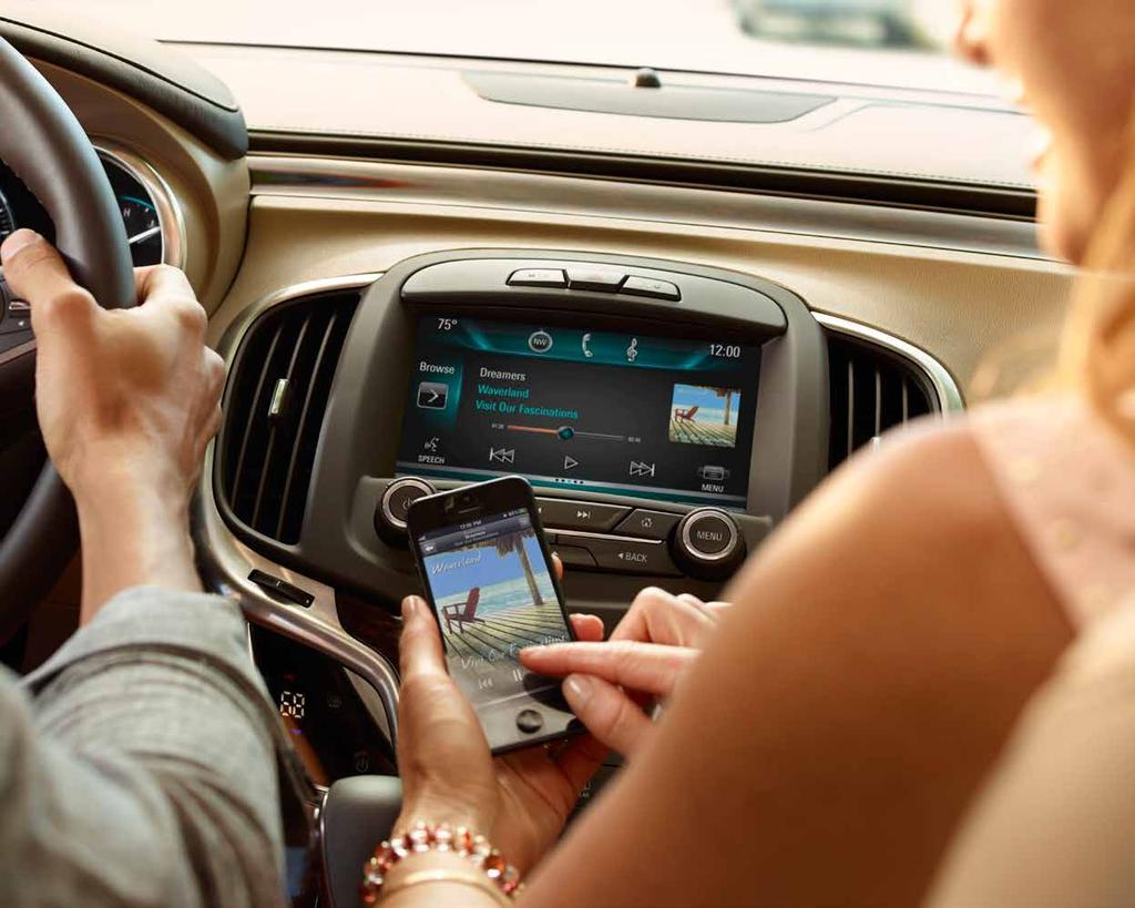 THE ease OF SEAMLESS CONNECTIVITY. Remarkably simple and intuitive, IntelliLink 1 helps drivers keep their hands on the wheel and eyes on the road.