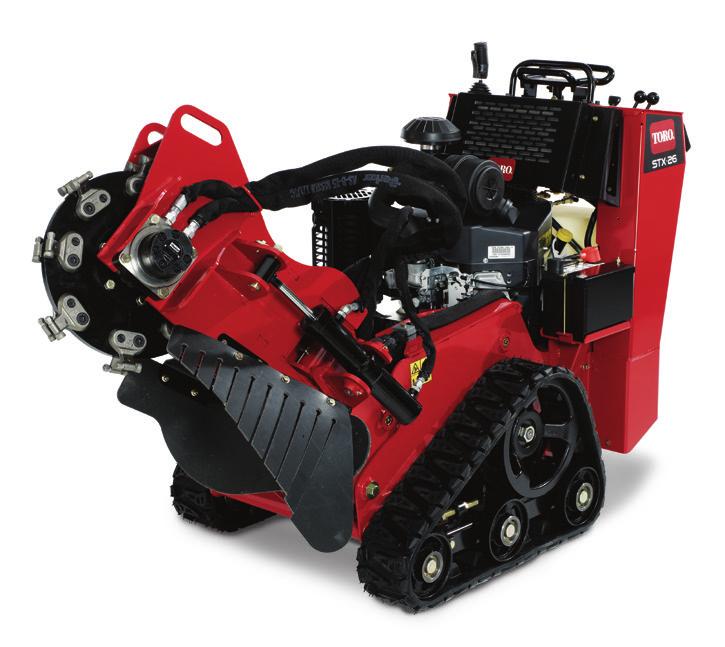 STUMP GRINDERS TORO/STX-26 Easy-to-use, simple controls Automatic Sweep speed