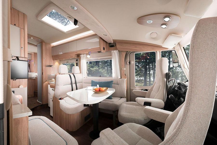 Home from home The living area in the Hymermobil B-Class CL 698 Ambition is