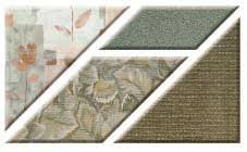 SELECTED BY A GROUP OF PROFESSIONALS, THE COMBINATIONS SKILLFULLY COORDINATE UPHOLSTERY, CARPETING, AND WINDOW