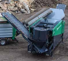 with frequency converter CONTROLLED TRANSFER The shredder discharge conveyor feeds material to the 2.
