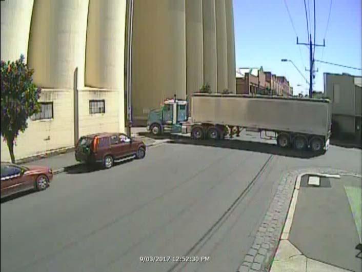 Observations revealed that all heavy vehicles entering the Allied Mills site at Elizabeth Street
