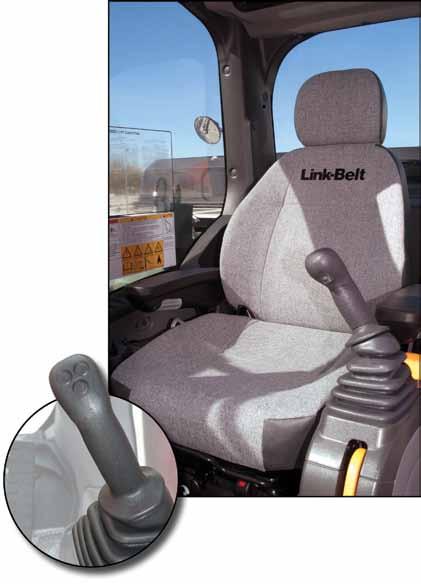 Cab The Link-Belt X3 cab is the strongest and roomiest LBX has ever offered. The X3 cab is ROPS and FOPS Level 1 certified and is designed to be strong and safe without sacrificing operator comfort.