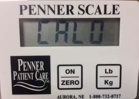 Penner Manufacturing, Inc. Swivel Lift Scale Calibration Procedure It is very important that you use an absolute 25 LB. Weight. If not used, you will have variations in your patient weighing.