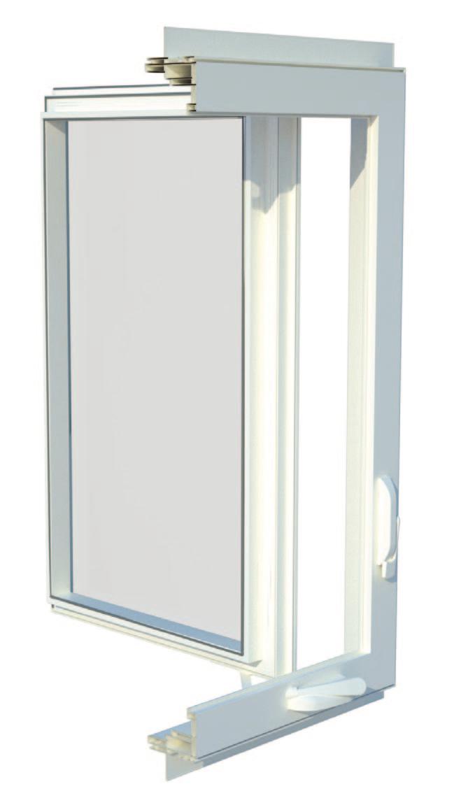 protection against air, water, noise, and dust infiltration 3/4 Insulated Glass: Low-E and low-conductance spacers are standard for optimal thermal efficiency Hinges: Pivot to 90 degrees enabling