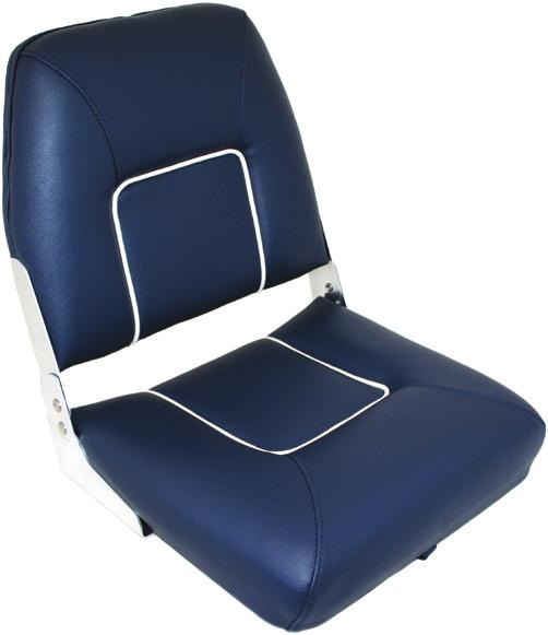 Width : 390mm Depth : 300mm Height : 140mm RWB5048 ENSIGN Folding Upholstered Seats Low cost fully padded and upholstered folding seats Ideal for small runabouts.