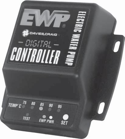 DIGITAL EWP CONTROLLER For Optimum control of Electric Water Pumps Suits Davies, Craig EWP80, EWP0 & EBP Part No. 8020 Technical Specifications Input Voltage 2V DC to 3.5V DC Output Voltage 5V to 3.