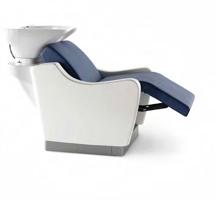 COMFORT FIRST Tilting basin Ideal for Hair Spa treatments Synchronized movement of seat, back and legrest PRICES ARE PLUS VAT. VALID UNTIL 31.12.2018.