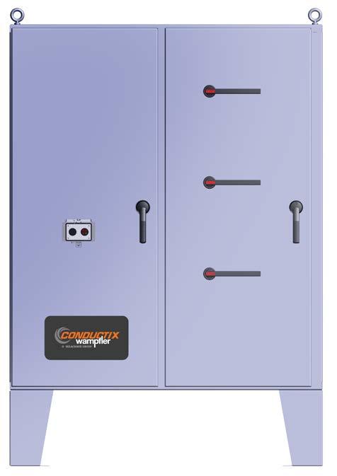 Systems Over 600 Amps Voltage Indicator Lights show whether power is on or off in the maintenance zone. Single switch for PowerGuard rated at 600 Amp and below.