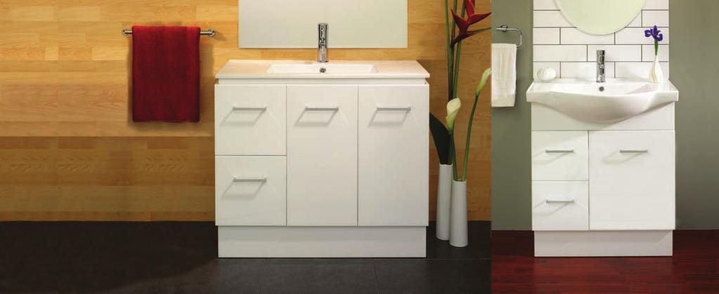 The Virtue Vanity range features: Vitreous china top with overflow and